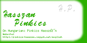 hasszan pinkics business card